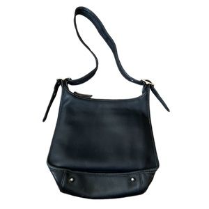 Coach Vintage Black Leather Shoulder Bag